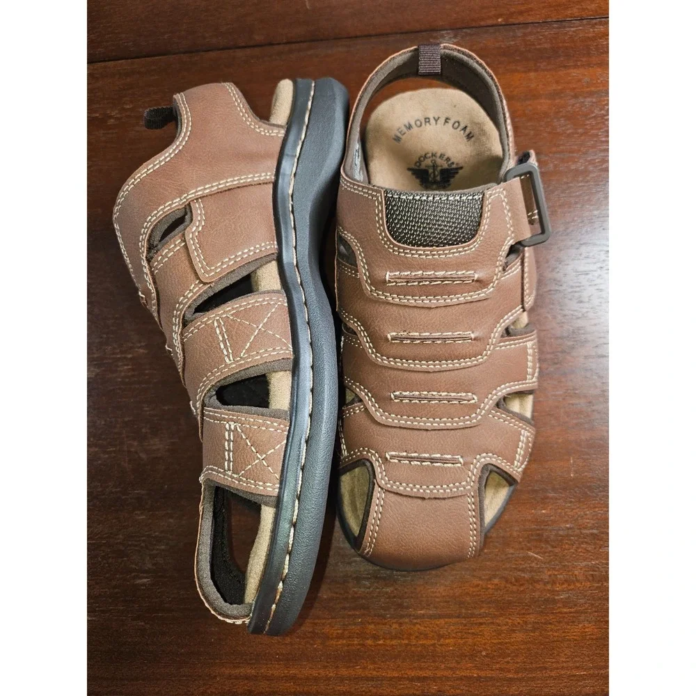 Dockers Mens Casual Comfort Outdoor Sport Fisherman Brown Sandal Shoe Mens 7 W